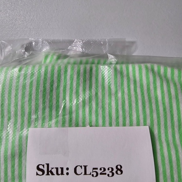 Johnnie O Men Cotton Striped Polo Shirt Size Large Green Golf Office Casual - Picture 10 of 10